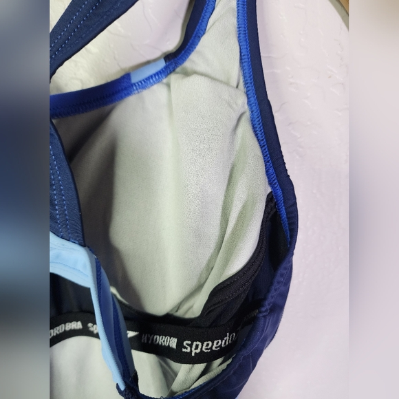 Speedo Quantom Fusion Splice Hyper Blue One Piece Swimwear Size 6 - Picture 7 of 12